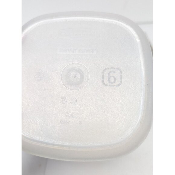Rubbermaid 3 Qt Servin Saver #6 Sheer Square Canister Storage Stress Crack - Picture 3 of 11